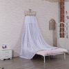 Princess Crown Lace Dekorativer Betthimmel Zweifarbiges zweilagiges Mesh-Drap-Gefühl voller eleganter Mädchen-Bettvorhang-Moskitonetze