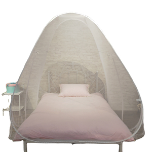 Neues Produkt, freistehendes weißes Pop-Up-Zelt, zusammenklappbares Moskitonetz