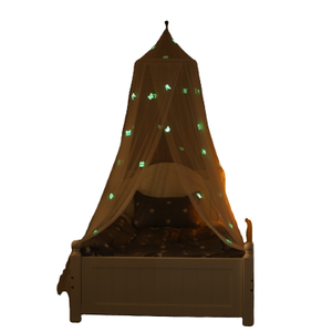 Beliebte runde hängende Bettüberdachung mit leuchtenden Schmetterlingsdekor-Moskitonetzen