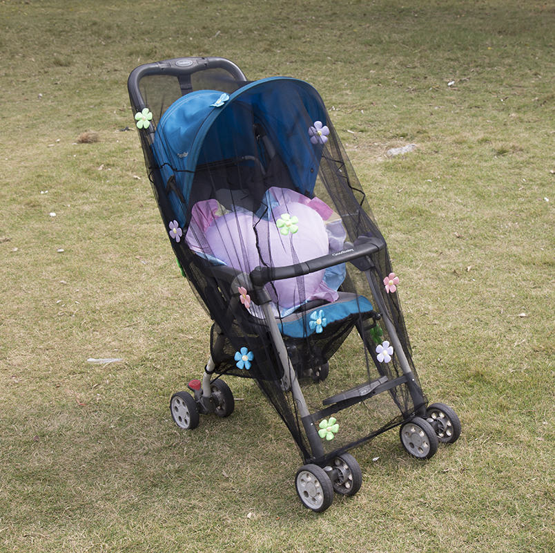 Leichte Blumen Baby Auto Abdeckung Wiegen Moskitonetze Anti-Mücken Kinderwagen Netz