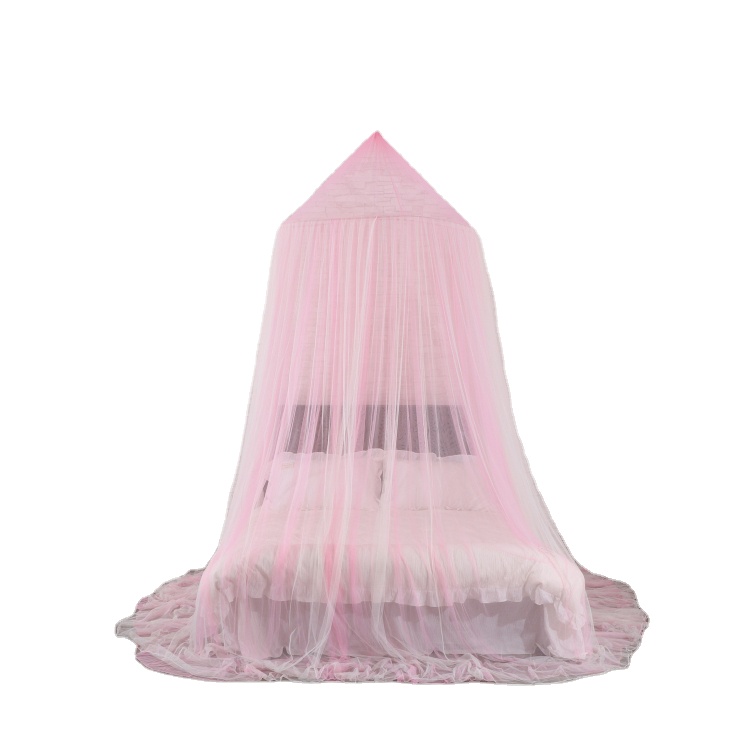 Prinzessin 100% Polyester Pink Hängende Mädchen Betten Moskitonetze Betten Baldachin