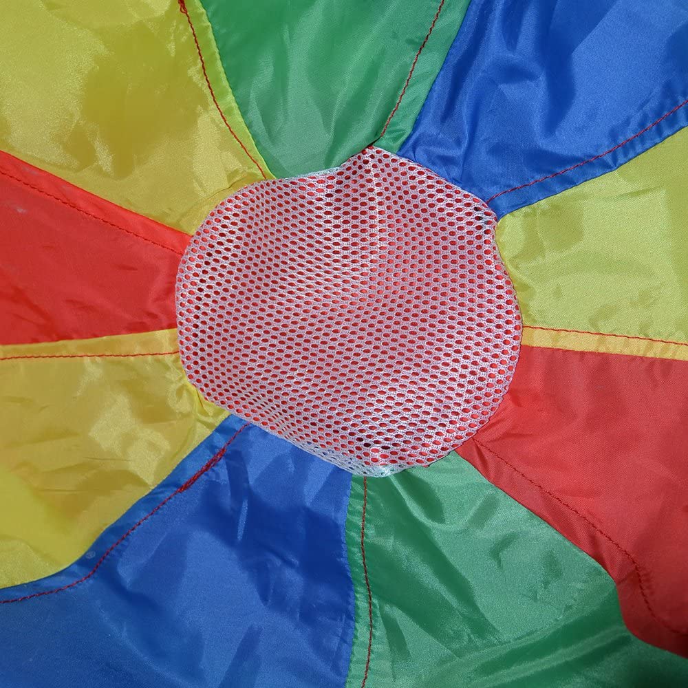 Regenbogen Fallschirm Plüschtier Zelte Faltbare Kinder spielen Spiel Spielzeug mit Griffen