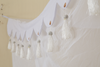 Elegantes Moskitonetz-Betthimmel-Set mit vier Eckpfosten, Beige, Full/Queen/King
