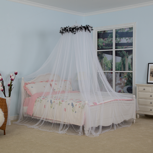 Luxury Home King Size Bett Moskitonetz Round Top Fabric Mesh Doppelbett