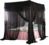 Großhandel Four Corner Moskitonetze Black Bed Canopy für Outdoor Indoor