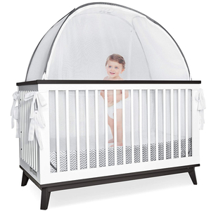 Baby Safety Crib Bed Canopy Cover Infant Pop-Up-Zelte mit Sichtfenster