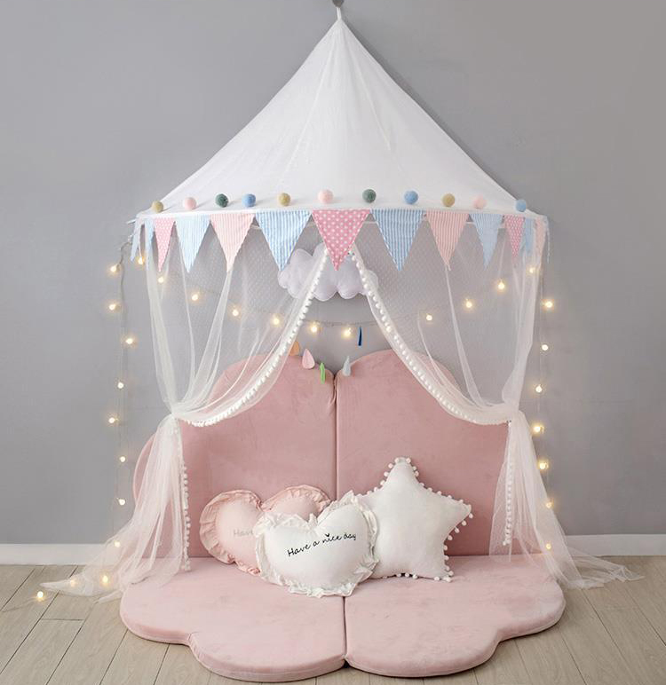 Fashion Cute Beautiful Prinzessin Bowknot Bed Canopy Baby Moskitonetz