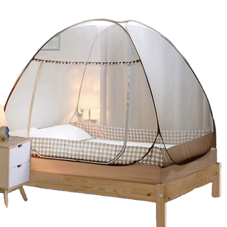 Tragbares Reise-Moskitonetz von hoher Qualität, faltbarer Einzeltür-Moskito-Campingvorhang, Easy Dome-Moskitonetze