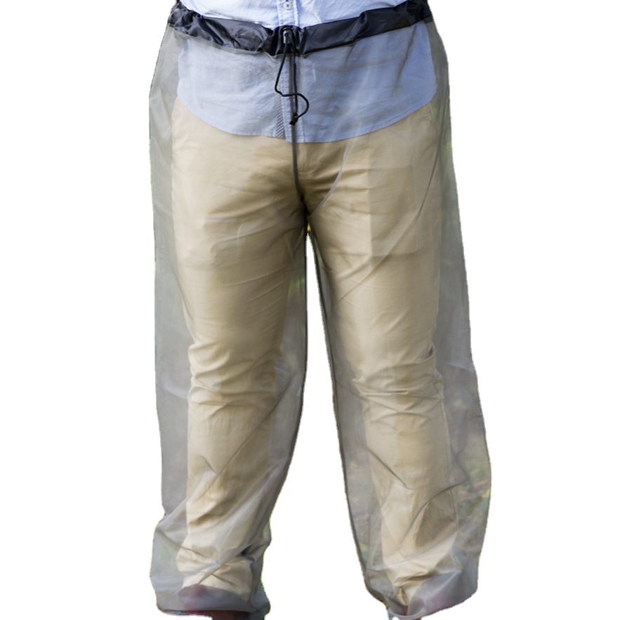 Setzen Sie eine behandelte Moskitonetz-Outdoor-Hose mit Handschuhen ein