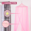 Hochwertiges 100% Polyester Schutznetz Moskitonetz für Kinderbett Glow Pink