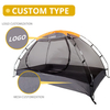 Outdoor Einfache Konstruktion eines einzelnen Zelt-Moskitonetzes, tragbar, leicht, wasserdicht, insektenfest, atmungsaktiv, Wandern, Camping