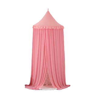 2020 Princess Style Pink Spire Schrumpfen Spitze Hängende Bett Baldachin für Kinder