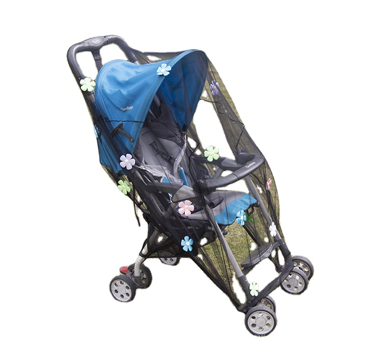 Leichte Blumen-Baby-Autoabdeckung, Wiegen, Moskitonetze, Anti-Mücken-Kinderwagen-Netz