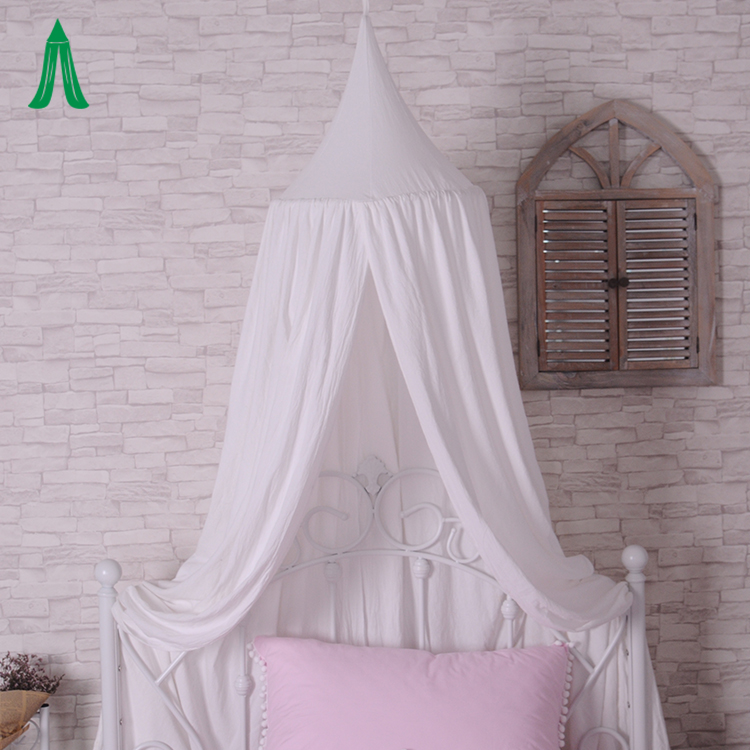 Home Decoration Hanging Dome Baumwolle Prinzessin Mädchen Weiß Betthimmel für Kinder
