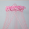 2020 Heißer Verkauf Baby Mädchen Prinzessin Style Pink Feather Circular Baby Moskitonetz