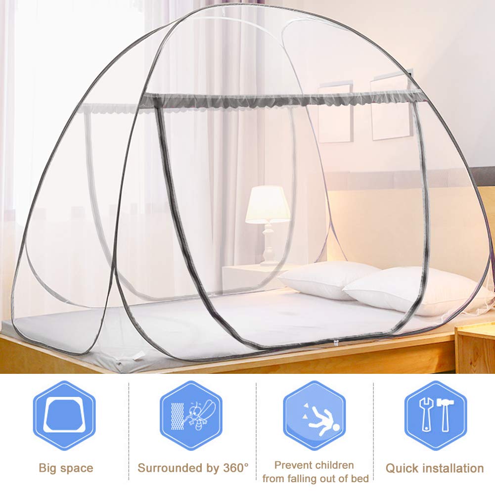 Beliebte Schlafzimmer Faltbare Netzabdeckung Tragbares Pop-Up Moskitonetz Zelt