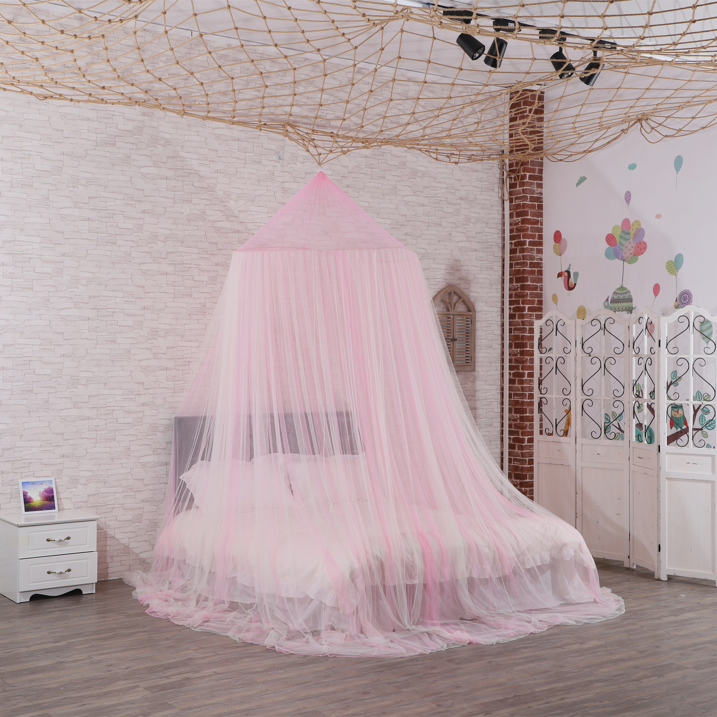 Die beliebtesten hochwertigen Moskitonetz große Kuppel Baldachin Doppelbett Netz King Size Moskitonetz Bett Baldachin für Mädchen