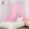 Hochwertiges 100% Polyester Schutznetz Moskitonetz für Kinderbett Glow Pink