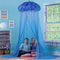 New Jellyfish Kinderzelt Baby Mesh Moskitonetz Blau Customized INS Kinder lustige Innen- und Außenzelt