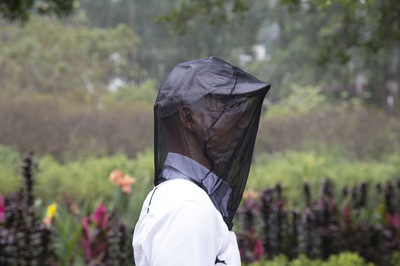 Outdoor Travel Military Black Mesh Geschütztes Gesicht Moskito Kopf Netz Hut