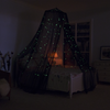 Glow in The Dark Kinder Betthimmel Babybett Spielzelt Fairy Light Stars Großes Moskitonetz