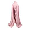 Rosa Prinzessin Led Lichter Baumwolle Blume Dekorative Kinder Baby Kinderbett Betthimmel Geschenk für Mädchen